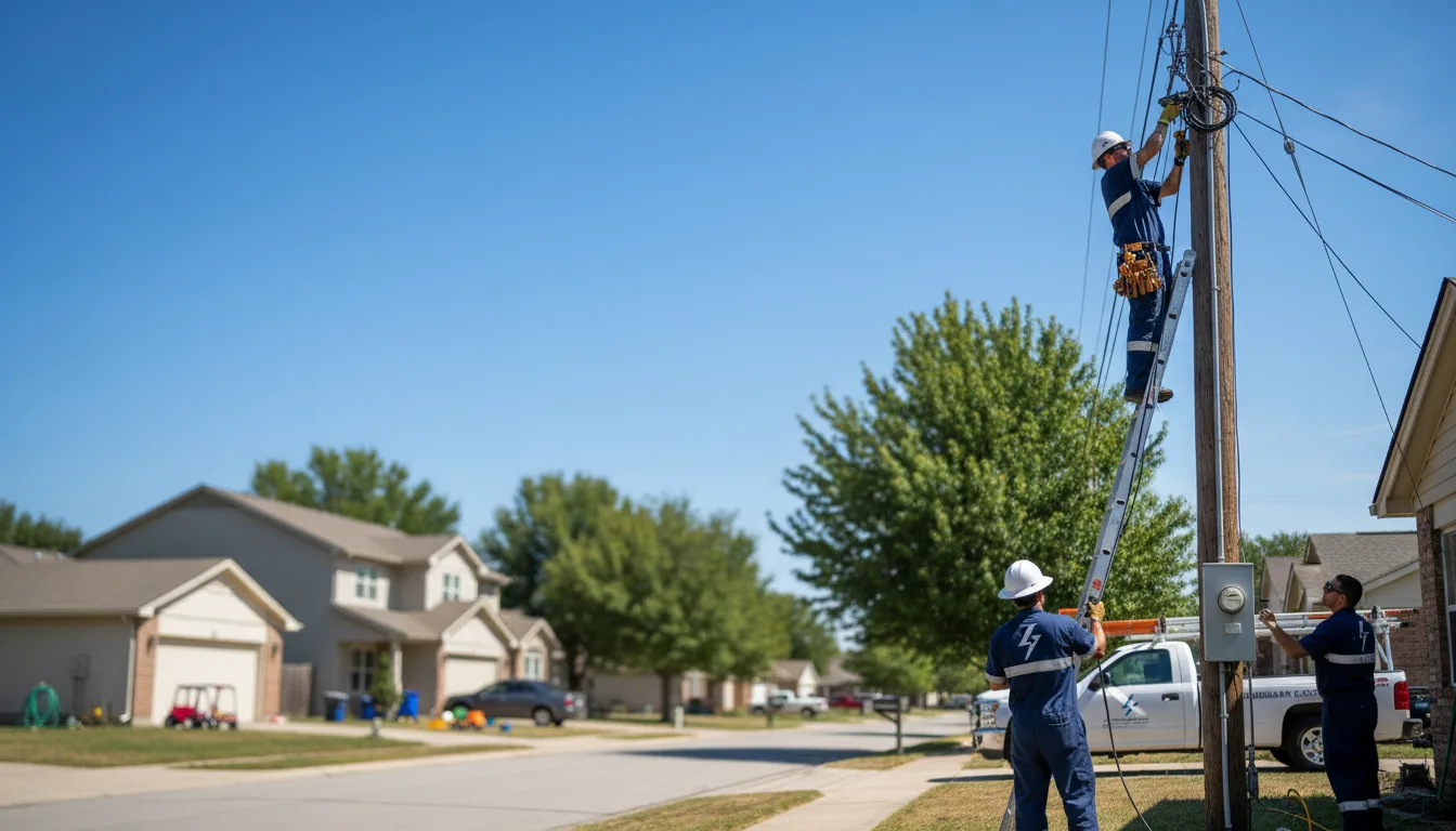 Residential electrician providing installation services in Hermosa, SD